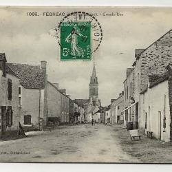 Carte postale ancienne - Fégréac (44) - Grande-Rue