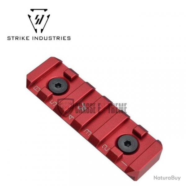 Rail Picatinny STRIKE INDUSTRIES  6 Sections Rouge