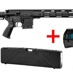 Pack carabine LDT15 L4S 14.5'' Cal. 223 Rem + point rouge Falke version S + mallette