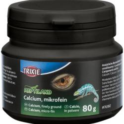Calcium, micro-fin adapté aux reptiles herbivores, carnivores et amphibiens 80g