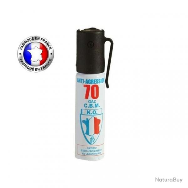 Bombe lacrymogne 25ml GAZ - arosol spray defense