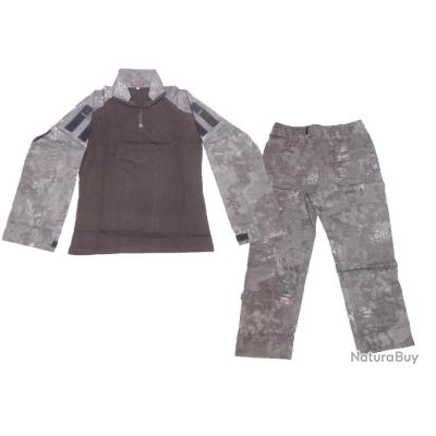 Chemise De Pêche Huk Homme – Grise Camouflage Kryptek Raid – Taille XL – Occasion
