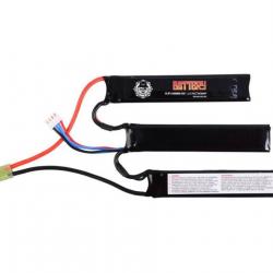 Duel Code Batterie LiPo 11.1V 1100 mAh 25C 3 stick