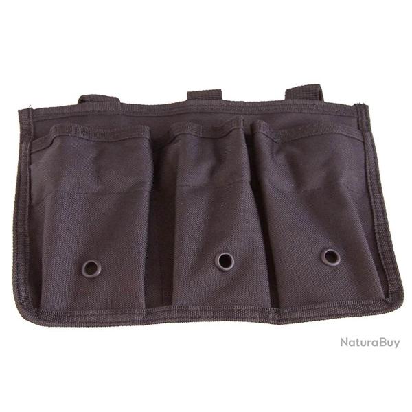 Porte chargeurs Triple Noir
