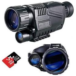 Monoculaire à vision nocturne HD 5x40 avec carte SD 32 go - Livraison gratuite et rapide