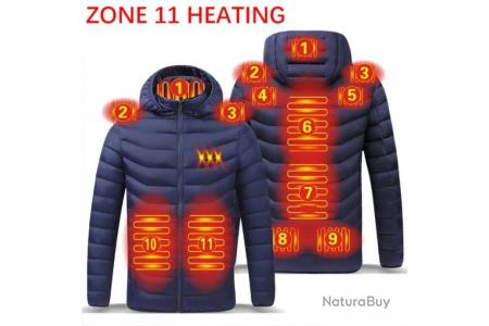 Veste chauffante pour homme et femme avec 21 zones de chauffage 3