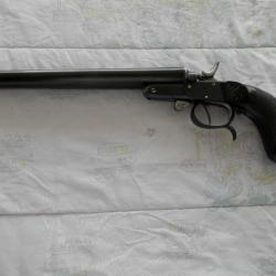 Pistolet de vénerie XIX éme juxtaposé calibre 12 mm 410 -50 catégorie D