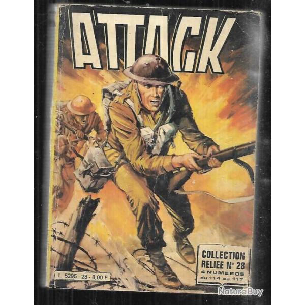 attack reliure n 28 4 bd 114  117 , comic's bd guerre