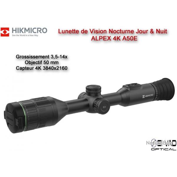 Lunette HIKMICRO de Vision Nocturne ALPEX 4K A50E