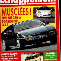 revue du sport automobile échappement 1989 lot de 11 revues