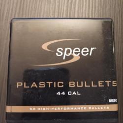 Speer plastic bullets X50 Entrainement .44 Défense EXCLU MONDIALE INTROUVABLE