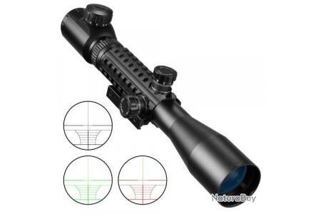 Optique Airsoft de chasse 3-9x40 Lunette de visée laser rouge