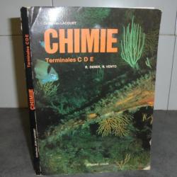 LIVRE CHIMIE TERMINALES C D E - ARMAND COLIN - 1980