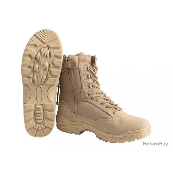 Chaussures Tactical Cordura Tan zip T46/13