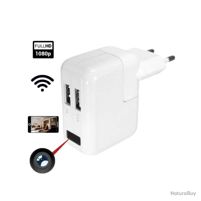Bloque Multiprise électrique Mini Caméra Wifi espion HD détection de  mouvement
