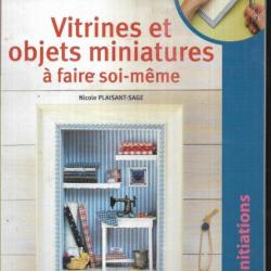 vitrines et objets miniatures à faire soi-même et mini vitrines , 2 livres