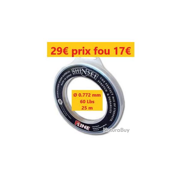 Fluorocarbon P-Line Shinsei  0.772 mm  60 Lbs   25m