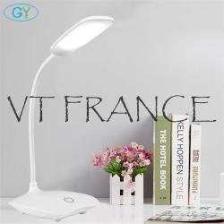 Lampe LED de Bureau Chevet Lecture USB, Couleur: Blanc