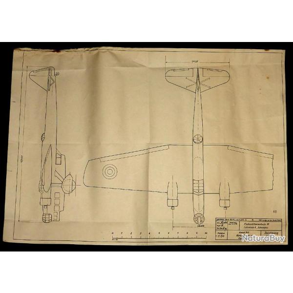 DOC/POSTER de l'ECOLE de la FLAKARTILLERIE ALLEMANDE de la SECONDE GUERRE.  /3872