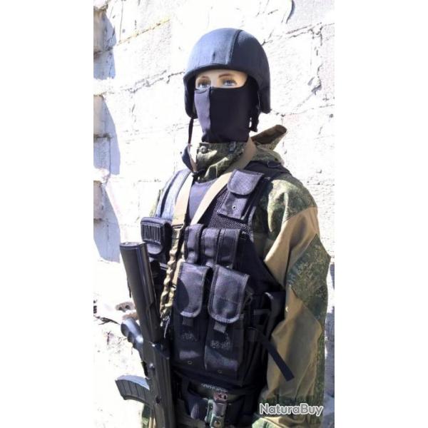 Ensemble casque et gilet pare-balles en kevlar