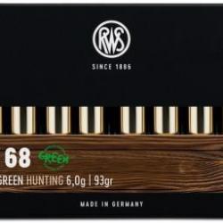RWS 6.5 Creedmoor Evo Green 6.0g 93gr x1 boite