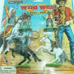 Cow boy  + colt 45 + lasso à cheval wild west Britains figurines intactes  anciens NEUFS