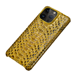 Coque Serpent Python Veritable pour iPhone, Couleur: Au Choix, Smartphone: iPhone 14 Plus