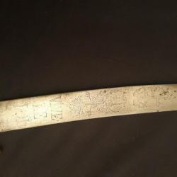 Rare sabre d infanterie (dit briquet ) du royaume de sardaigne lame gravèe vive le Roi