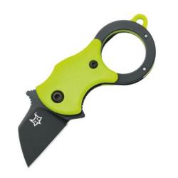 Couteau pliant Fox Mini-Ta lame noire manche vert
