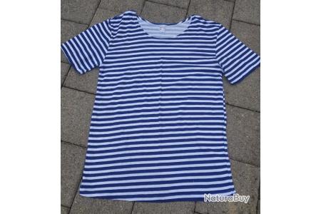 T-shirt marinière bleu marine Taille XL