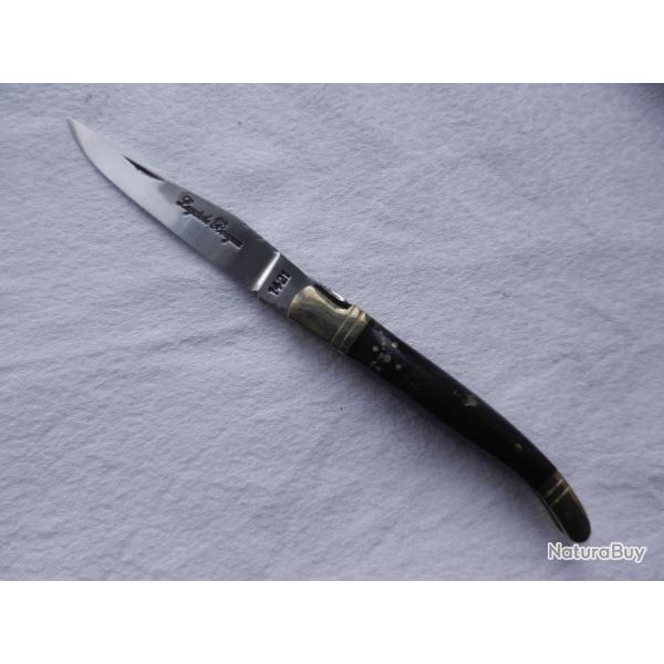 petit couteau Laguiole Bougna longueur 19 cm - manche corne noire