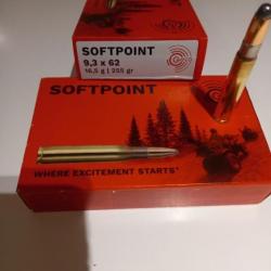 CARTOUCHES GECO 9.3X62 SOFTPOINT