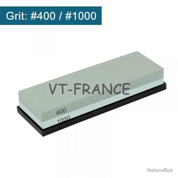 Pierre a Eau a Aiguiser les Couteaux Double Face, Modele: 400/1000