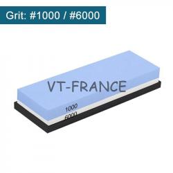 Pierre a Eau a Aiguiser les Couteaux Double Face, Modele: 1000/6000