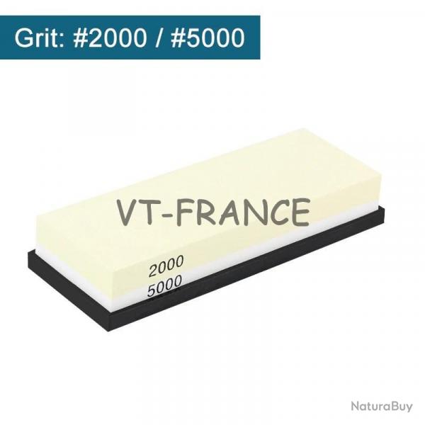 Pierre a Eau a Aiguiser les Couteaux Double Face, Modele: 2000/5000