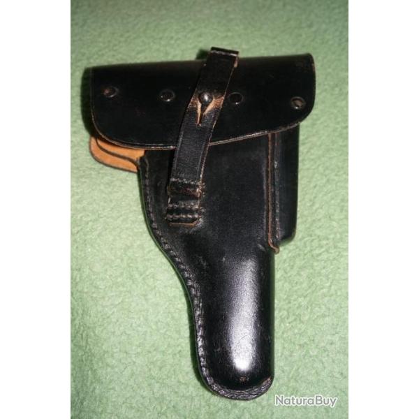 Holster / Etui en cuir pour pistolet WALTHER P1 / P38