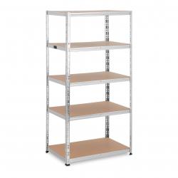 Étagères charge lourde 90 x 60 x 180 cm supporte 5 x 175 kg gris 14_0008094