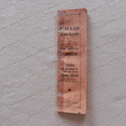 notice carnet Cubage de bois en grume 1948- Imprimerie A Moscach-67 Saverne 1948