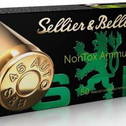 Balles Sellier & Bellot TFMJ nontox 14.9g Cal .45 Auto