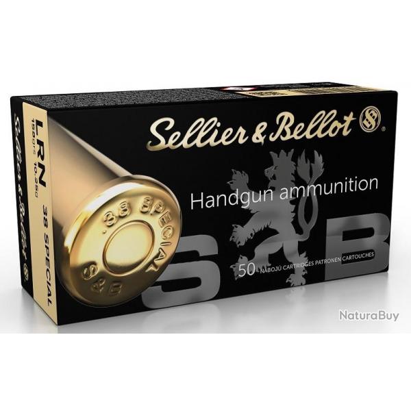 Balles Sellier & Bellot LRN 10.25g Cal .38 Special - Lot de 300 munitions