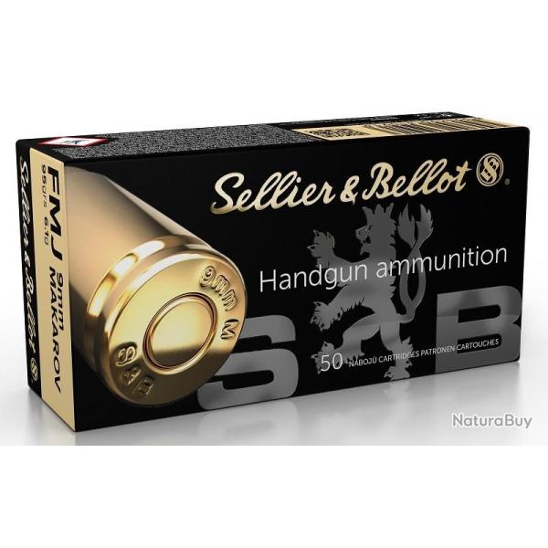 Balles Sellier & Bellot MAK FMJ 6,1g Cal. 9x18 Makarov - Lot de 300 munitions