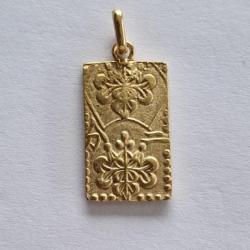 Unique pendentif en or massif JAPON - pièce des années 1860-1869