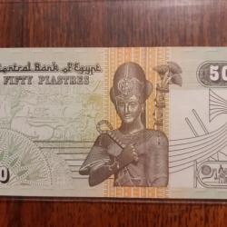 Égypte.  50 piastres neuf