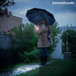 Parapluie Pliable à Fermeture Inversée avec Led InnovaGoods® Folbrella