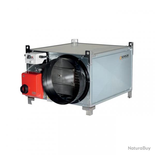 Chauffage  air puls FARM115 avec brleur fuel ou gaz 110,4kW 8500m3/h combustion indirecte Sovelor