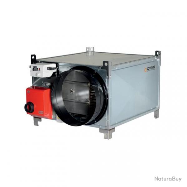 Chauffage  air puls FARM155 avec brleur fuel ou gaz 144,7kW 11000m3/h combustion indirecte Sovelo