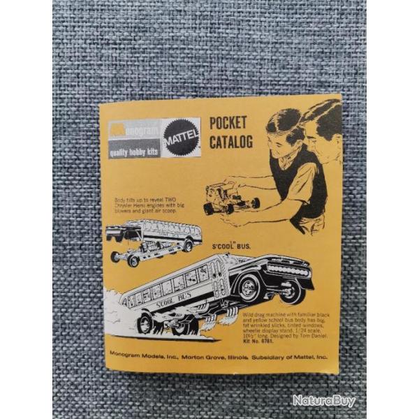 Catalogue dpliant Monogram Mattel 1970