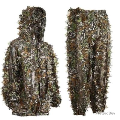 Vêtement de combat tactique camouflage avec capuche pour airsoft