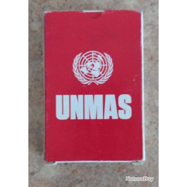 carte  jouer militaria UNMAS ONU