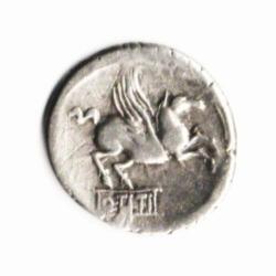 Autenthique Pièce de Monnaie Romaine Répubique TITIA Denier Argent RARE R1